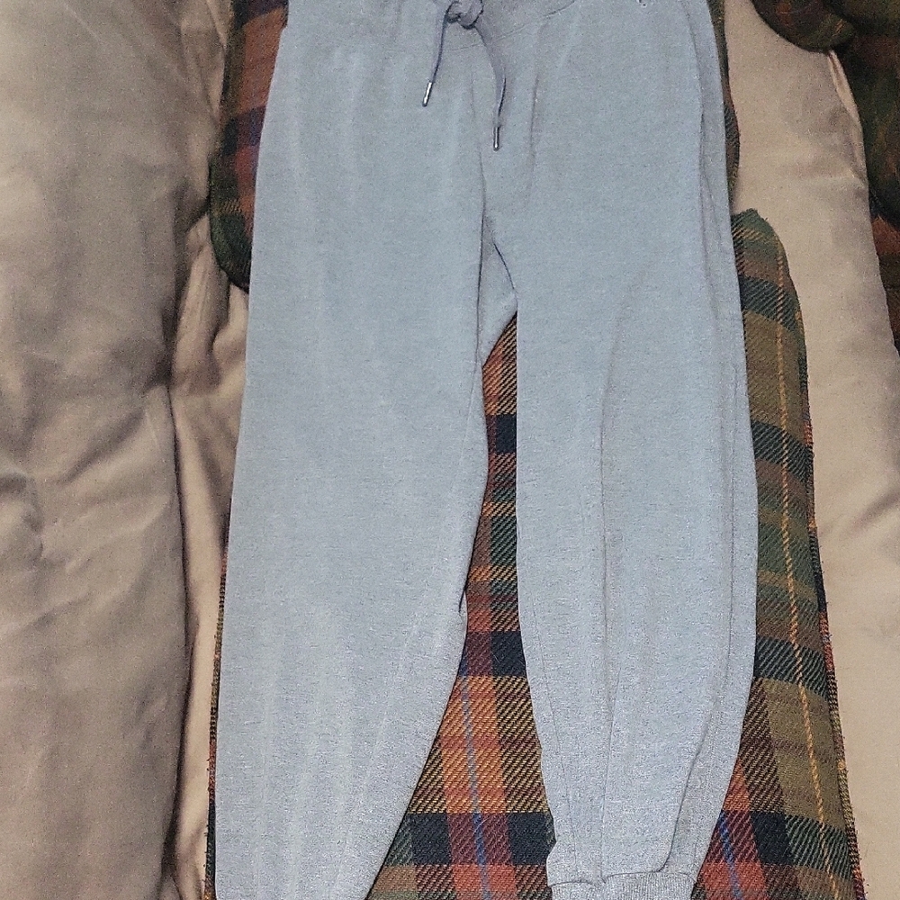 Tuff Athletics Gray Sweatpants Relaxed Fit Tapered Ankle